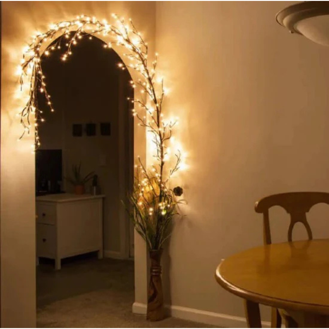 Pachet 2 Instalatie tip creanga, 2.5 M 144 LED-uri