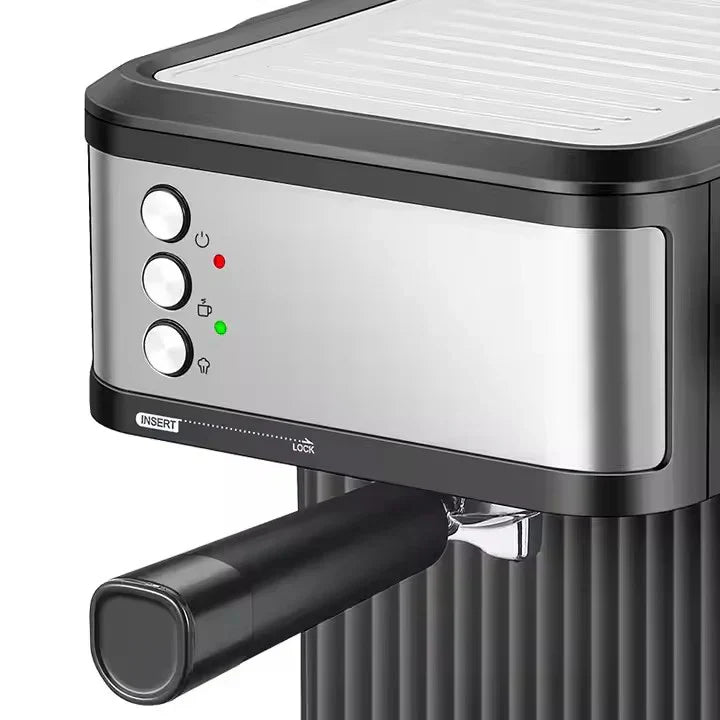 Espressor Automat HALEY, 1.8l, 850W, 20 bar, Argintiu/Negru Plus Rasnita electrica Cadou