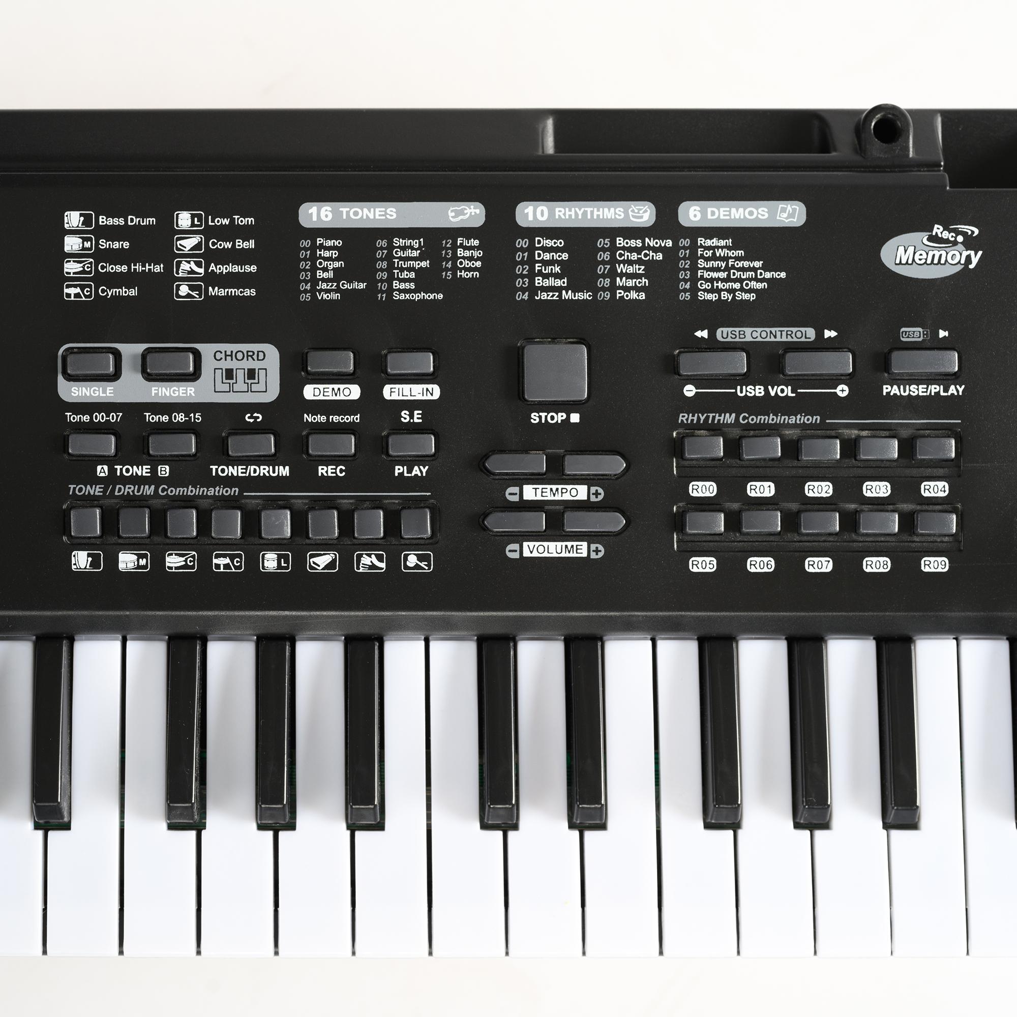 Orga electronica MQ-829USB Boxe,MP3,USB,Microfon, 61 clape,10 Ritmuri