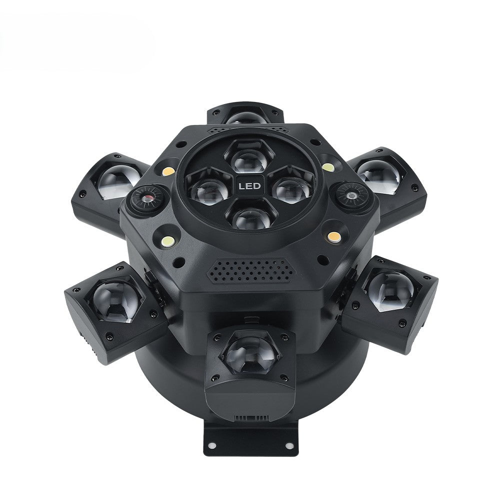 Proiector Moving Head Profesional 6 Brațe 120W RGBW 4-în-1 DMX512 cu Telecomandă