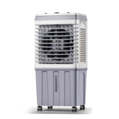 Răcitor de Aer Portabil HALEY, 2000W, Rezervor 25L, 3 Viteze, 2 Cutii Gheață, Debit 6000 m³/h, Alb/Gri, Control Mecanic