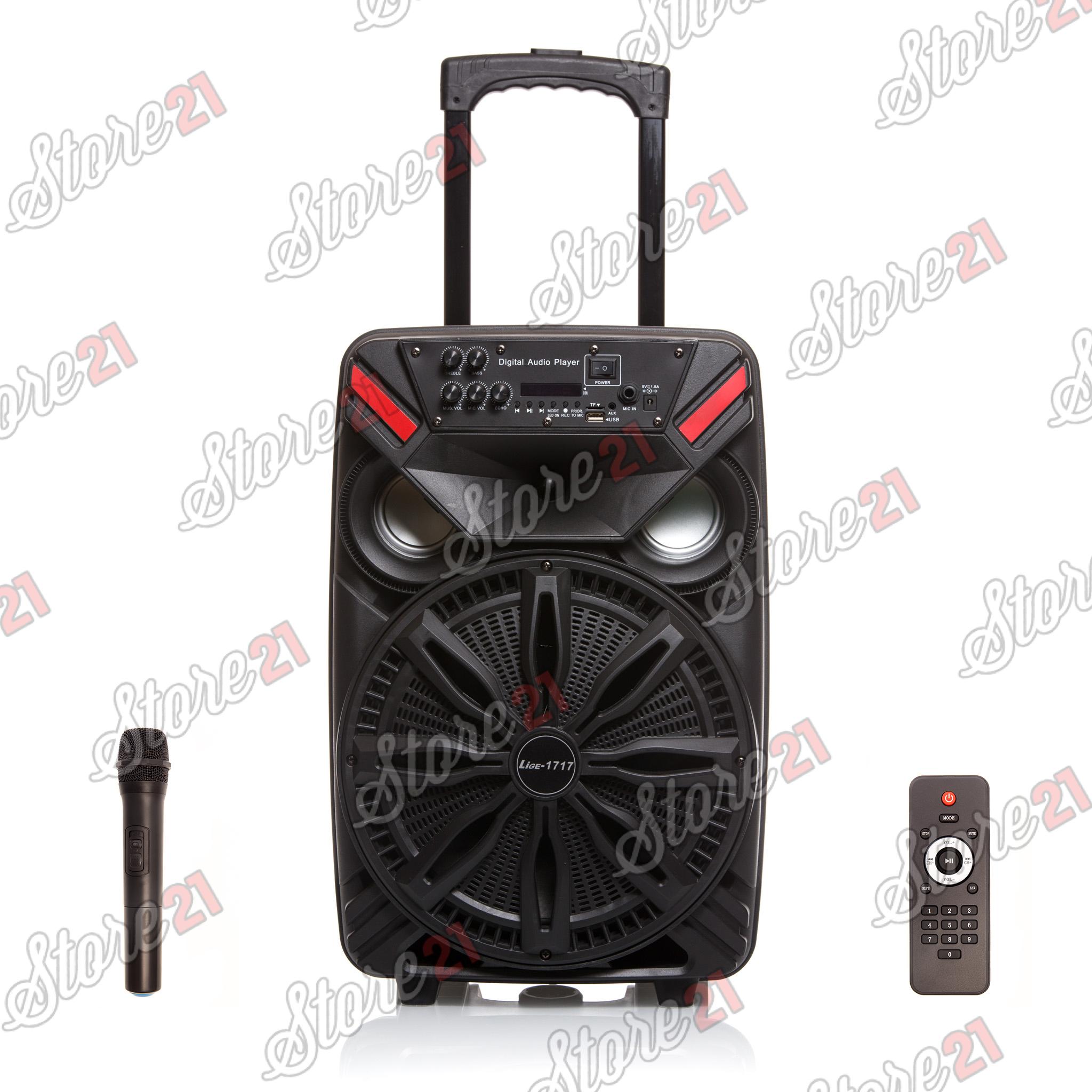 Boxa Troler Smart bass , 300W, 12 inch , Microfoan , USB, Radio, Bluetooth,Card