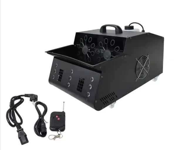 masina de fum si balone 3000w 18 leduri si telecomanda