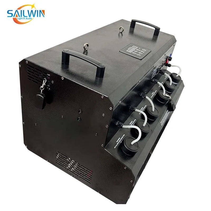 masina de facuta fum si balone  (bule de fum) 3000w 48x3w rgb leduri si telecomanda party DJ!