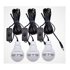 Sistem Solar cu Panou Solar AT PERFORMANCE® si 4 Becuri LED SMD / Lanterna, Intrare Alimentator 110 - 220 V, Intrare USB, Intrare 9V, Incarcare 15 ore, Negru.