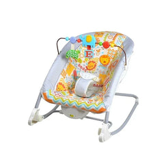 Balansoar cu Vibratii Pentru Copii si Bebe AT PERFORMANCE® Elefant, Multifunctional, Cu Jucarii Detasabile, Husa Lavabila, Spatar Reglabil, Pana la 18 Kg.