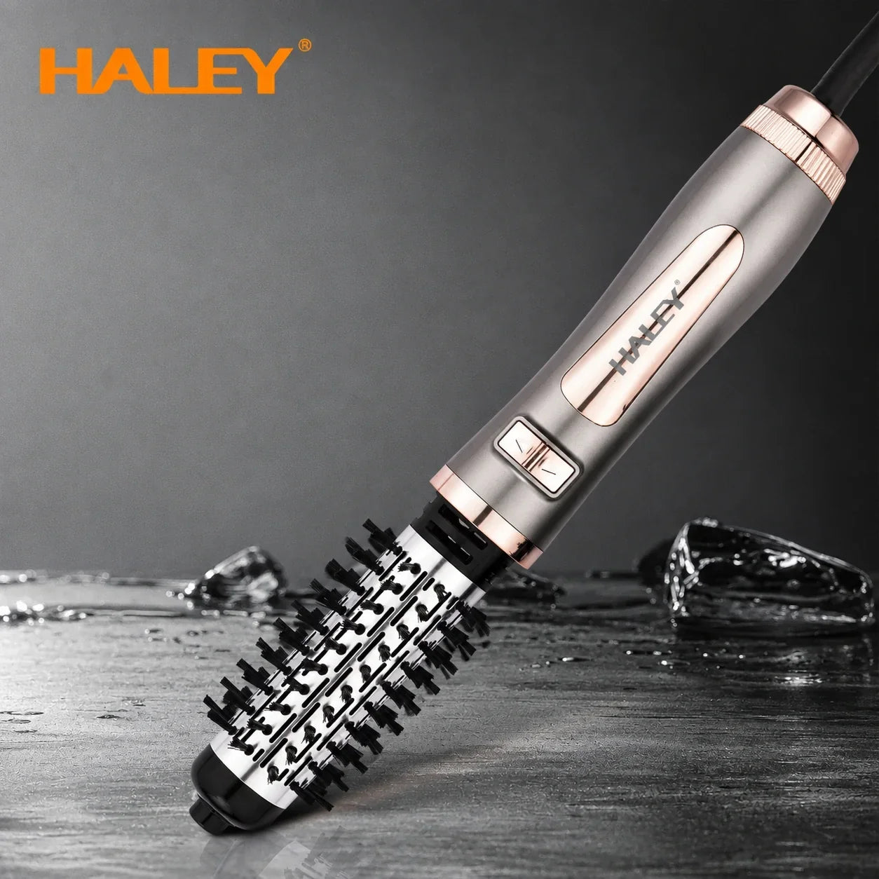 Perie Rotativă Pentru Păr Haley HY-4035, 1500W, 3 Viteze, Rotire În Ambele Direcții, Pentru Ondulare Și Îndreptare
