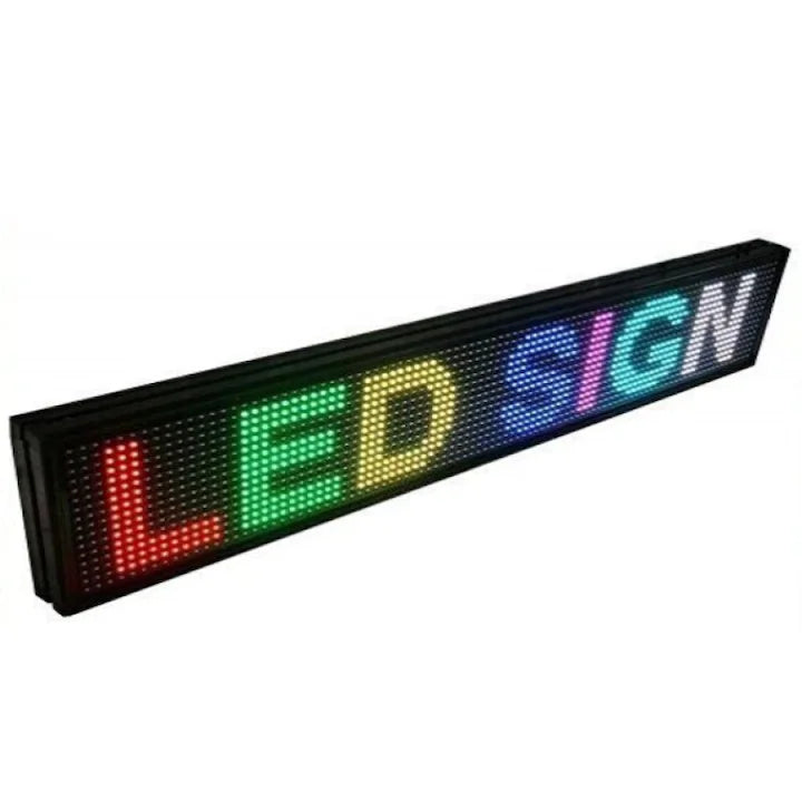 Reclama Luminoasa 100/20 cm, LED RGB, Cod QR, Vizualizare 120°, Wi-Fi