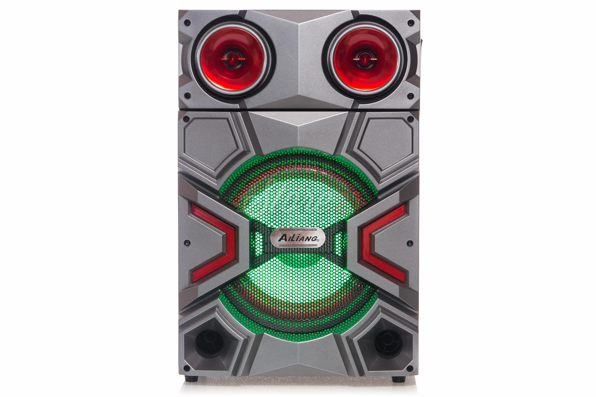 Set Boxe Active Ailiang 7011,300W, 10inch, joc Lumini, Bluetooth,Radio, Telecomanda