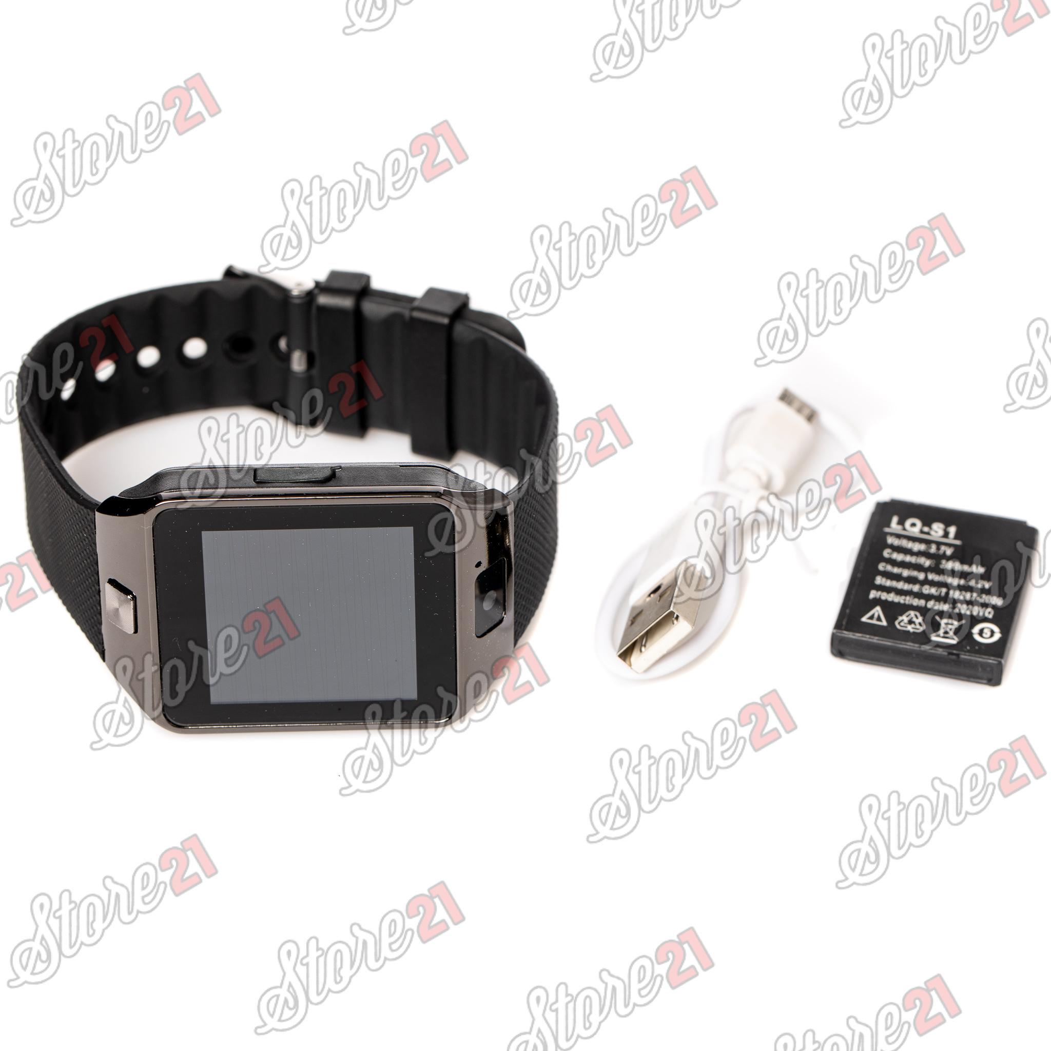 Smartwatch  cu Bluetooth si Camera Foto, Compatibil SIM si MicroSD NEGRU , ROZ, GRI