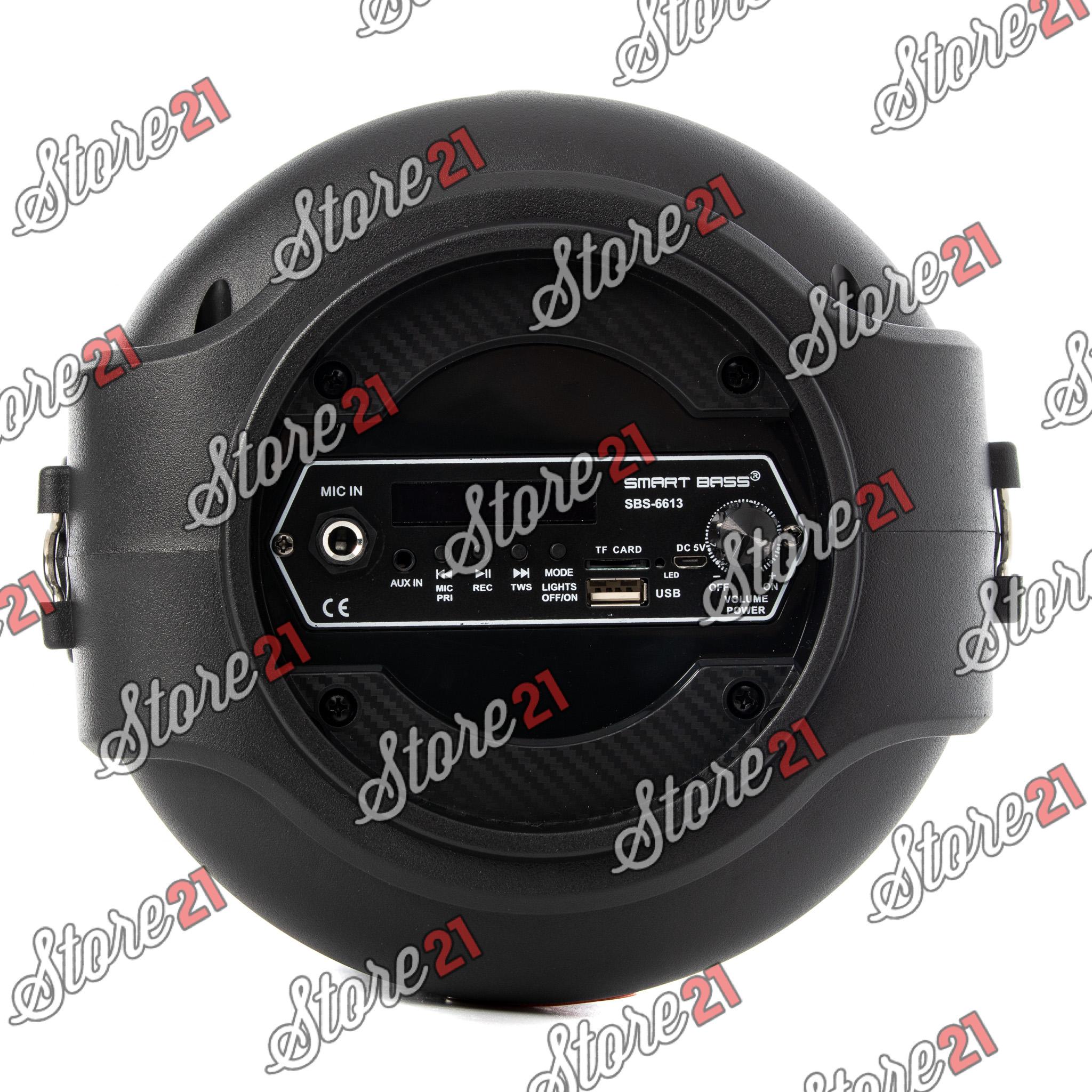 Boxa Activa Portabila Smart Bass 100 W, Bluetooth, Bass 6,5 Inch, Microfon cu fir, Radio, Ecran Lcd+cadou stick 4GB