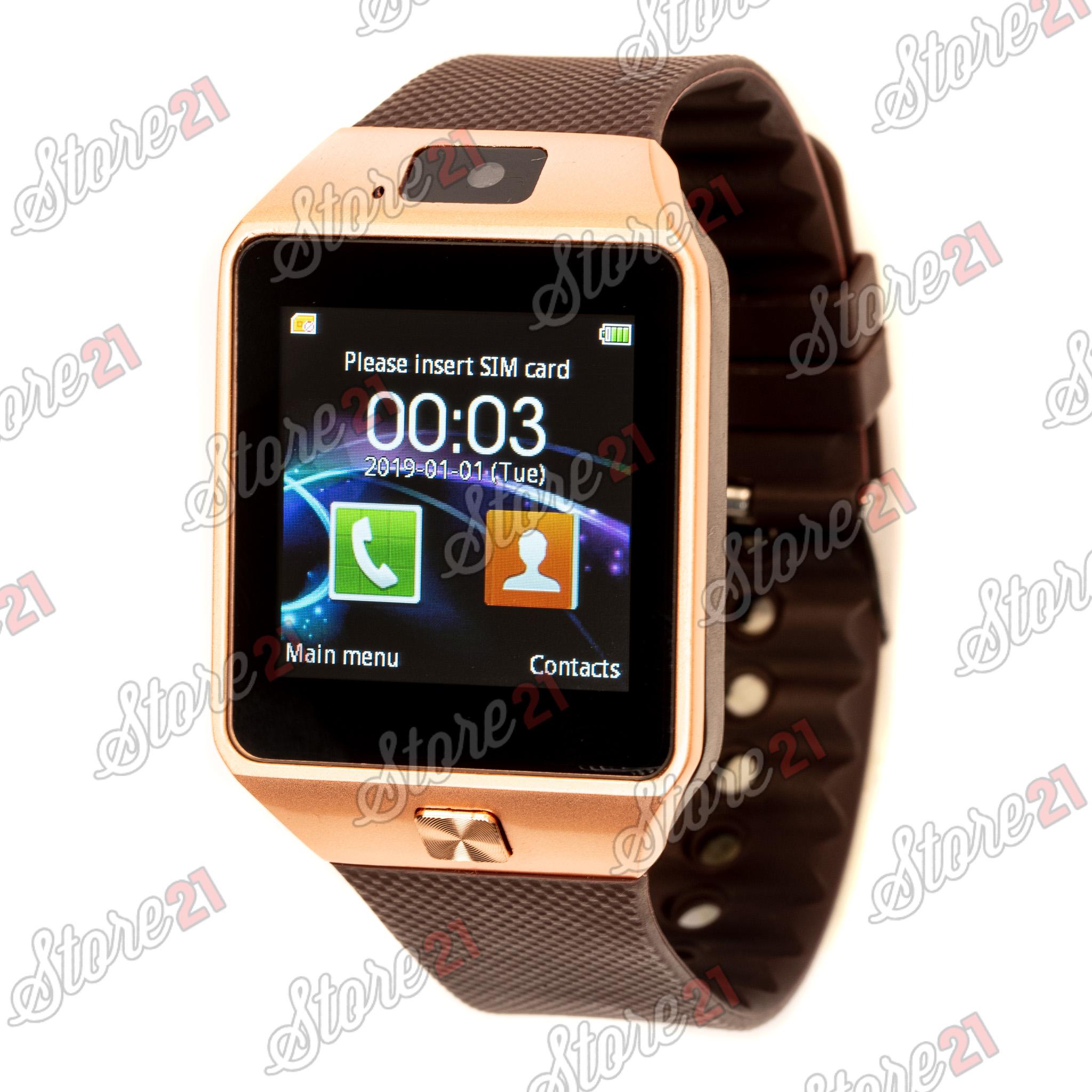 Smartwatch  cu Bluetooth si Camera Foto, Compatibil SIM si MicroSD NEGRU , ROZ, GRI
