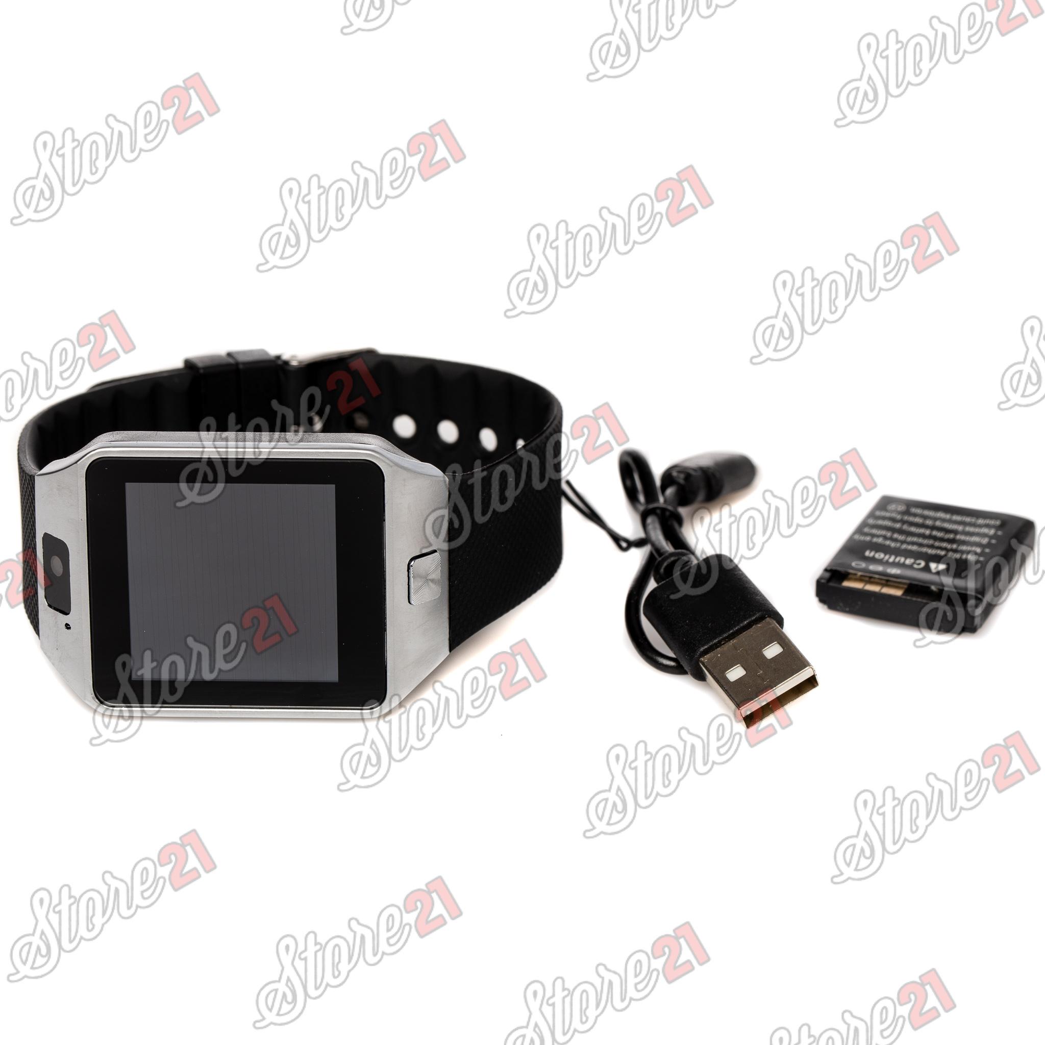 Smartwatch  cu Bluetooth si Camera Foto, Compatibil SIM si MicroSD NEGRU , ROZ, GRI
