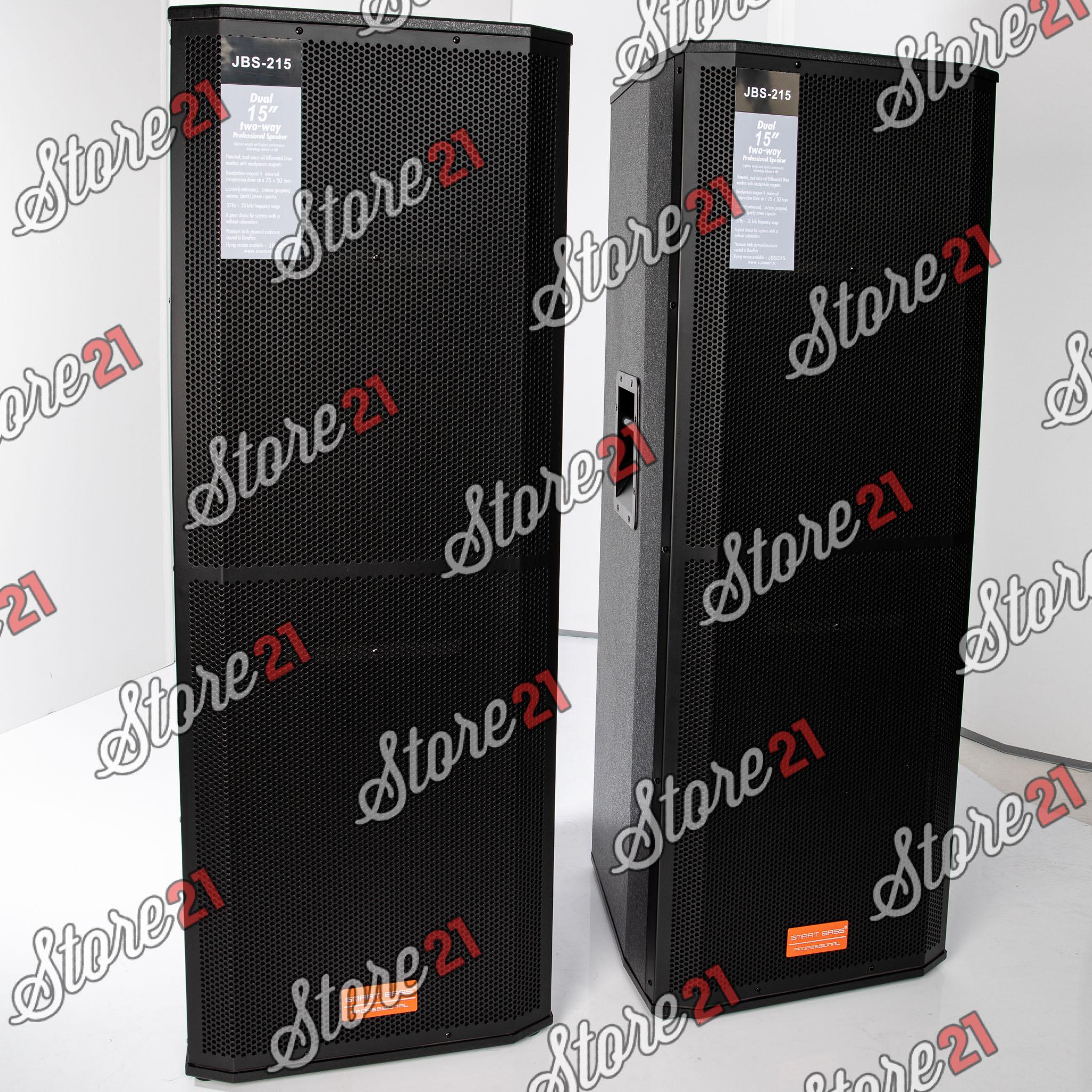 Set Boxe Profesionale Active , Bluetooth , 1000 W  , cu Mixer Puternic 2 microfoane fara fir cu ecran LCD+Telecomanda