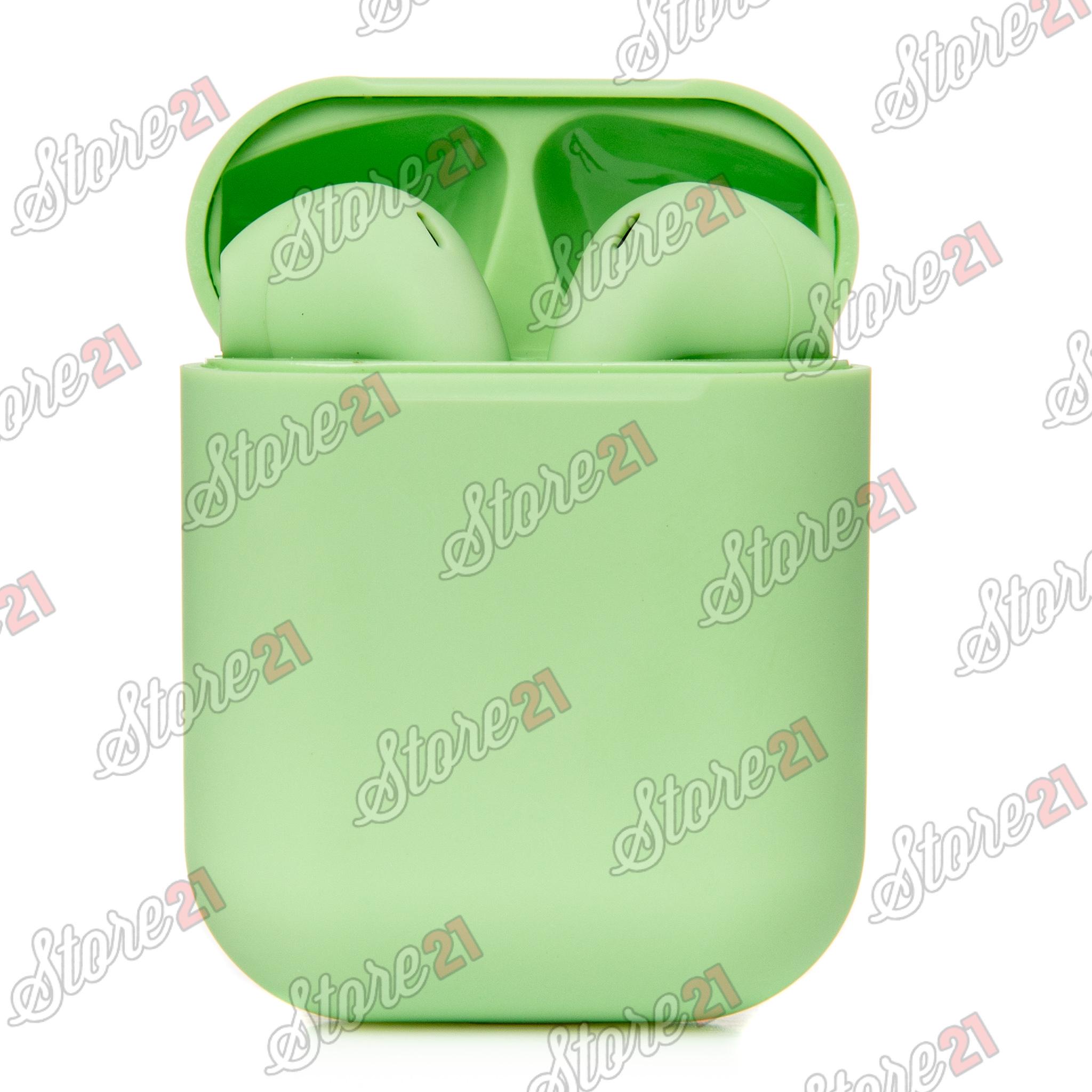 Casti Wireless I12 TWS Waterproof COLORATE MAT NEGRU GALBEN ALBASTRU VERDE