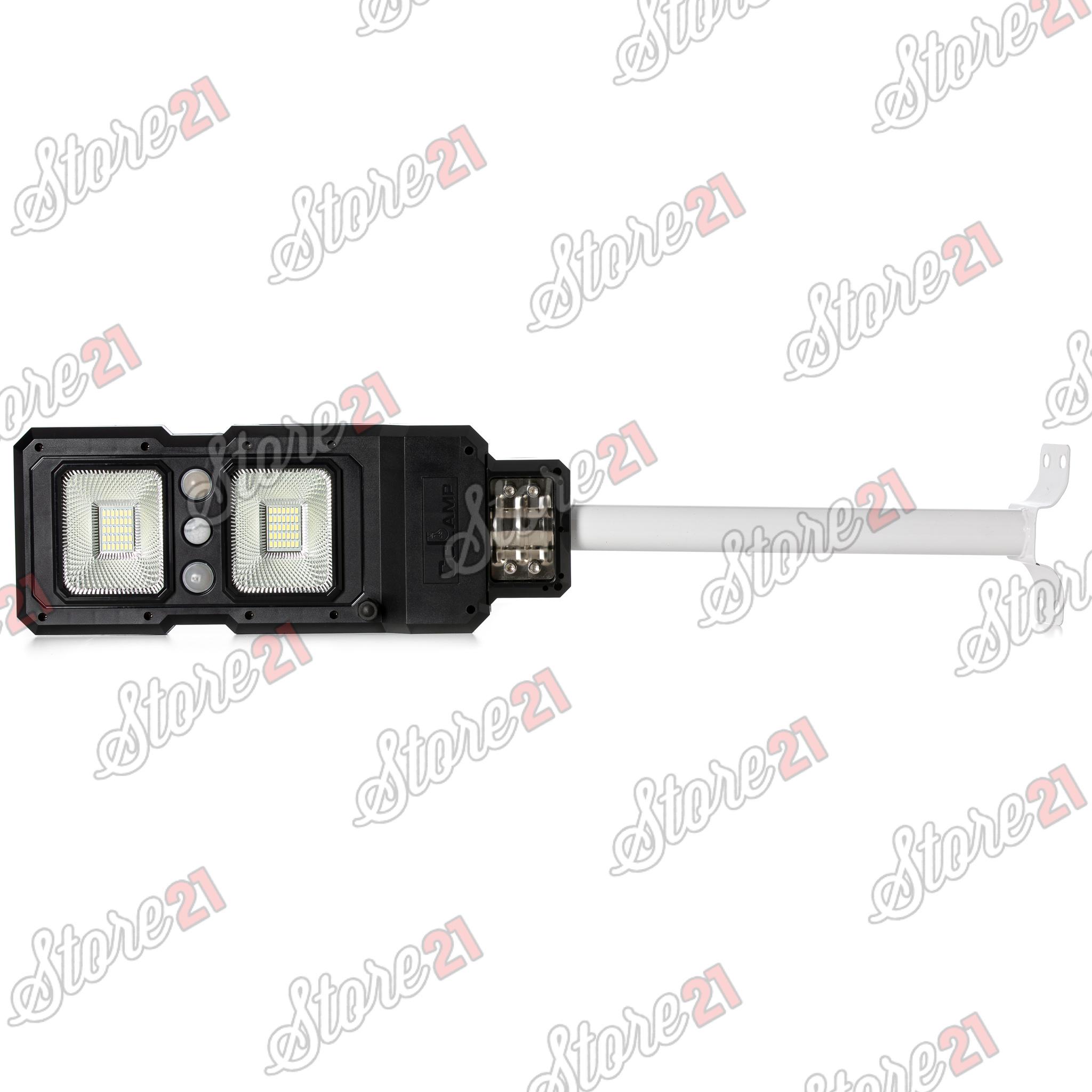 Lampa stradala CU PANOU SOLAR 70 W , CCLamp cu senzor de miscare , si senzor de lumina , acumulator LI-Ion , protectie la apa IP65