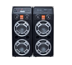 Set 2 Boxe audio 2304 , AT PERFORMANCE®, Original Temeisheng, Functie Bluetooth, SD Card, USB, 650w, Jocuri de lumini, Amplificator si Egalizator, Control Volum/Bass/Treble, Negre