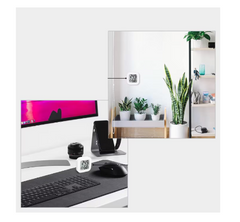 Termometru si higrometru de camera AT PERFORMANCE, Ecran LCD, cu functie de masurare a temperaturii si a umiditatii aerului, Indicator comfort, 3.9x 3.9x1.2 Cm, culoare Alb