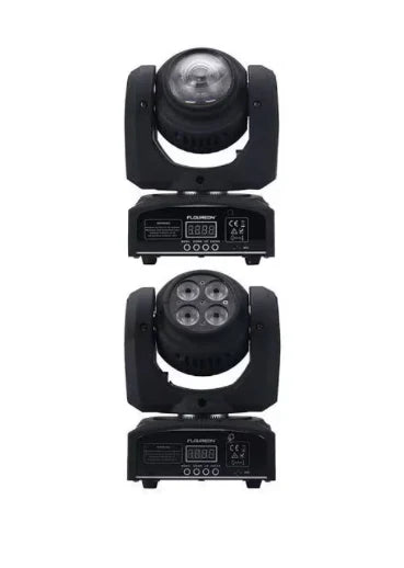 Proiector Mobil AT PERFORMANCE® cu Cap Dublu LED 100W – DMX, Gobo, Culori, Pan/Tilt Infinite