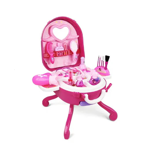 Set de joaca, At Performance, pentru fete Ruj, Fard de ochi, Kit de jucarii netoxice in siguranta pentru copii, Roz