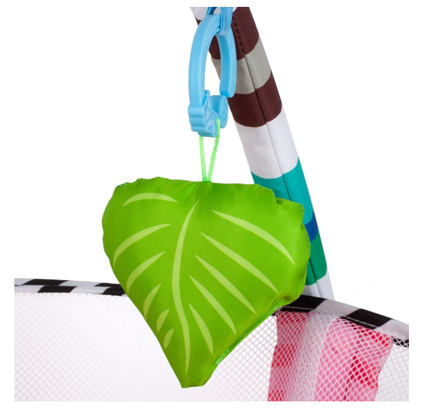 Centru de activitati 3 in 1 si saltea de joaca "Happy Hippo" pentru copii si bebelusi cu 4 jucarii si 30 de bile multicolore