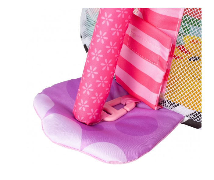 Centru de activitati 3 in 1 si saltea de joaca "Happy Hippo" pentru copii si bebelusi cu 4 jucarii si 30 de bile multicolore