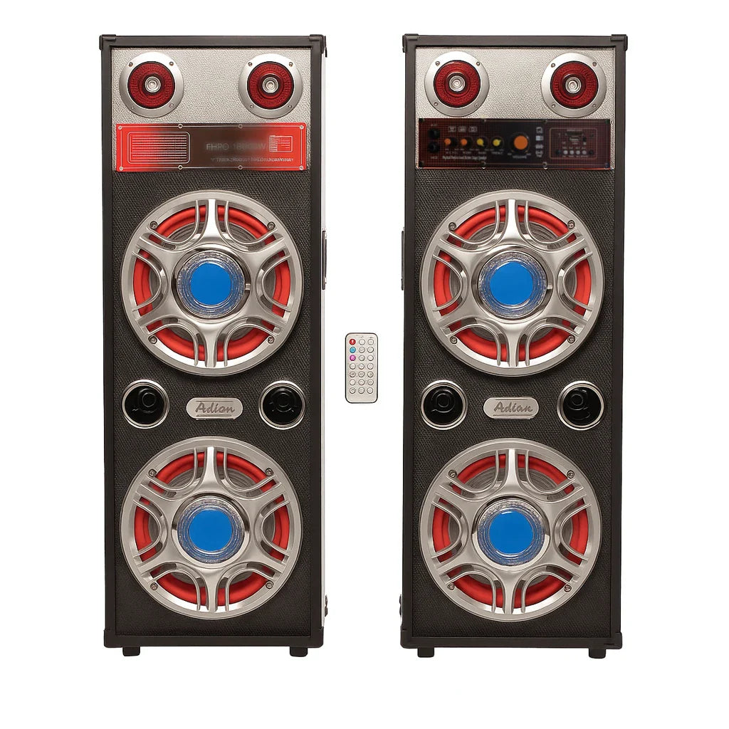 Boxe Audio Profesionale Ailiang ATP813-DT 2x200W cu Bluetooth, Karaoke, LED Bass și Telecomand