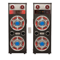 Boxe Audio Profesionale Ailiang ATP813-DT 2x200W cu Bluetooth, Karaoke, LED Bass și Telecomand