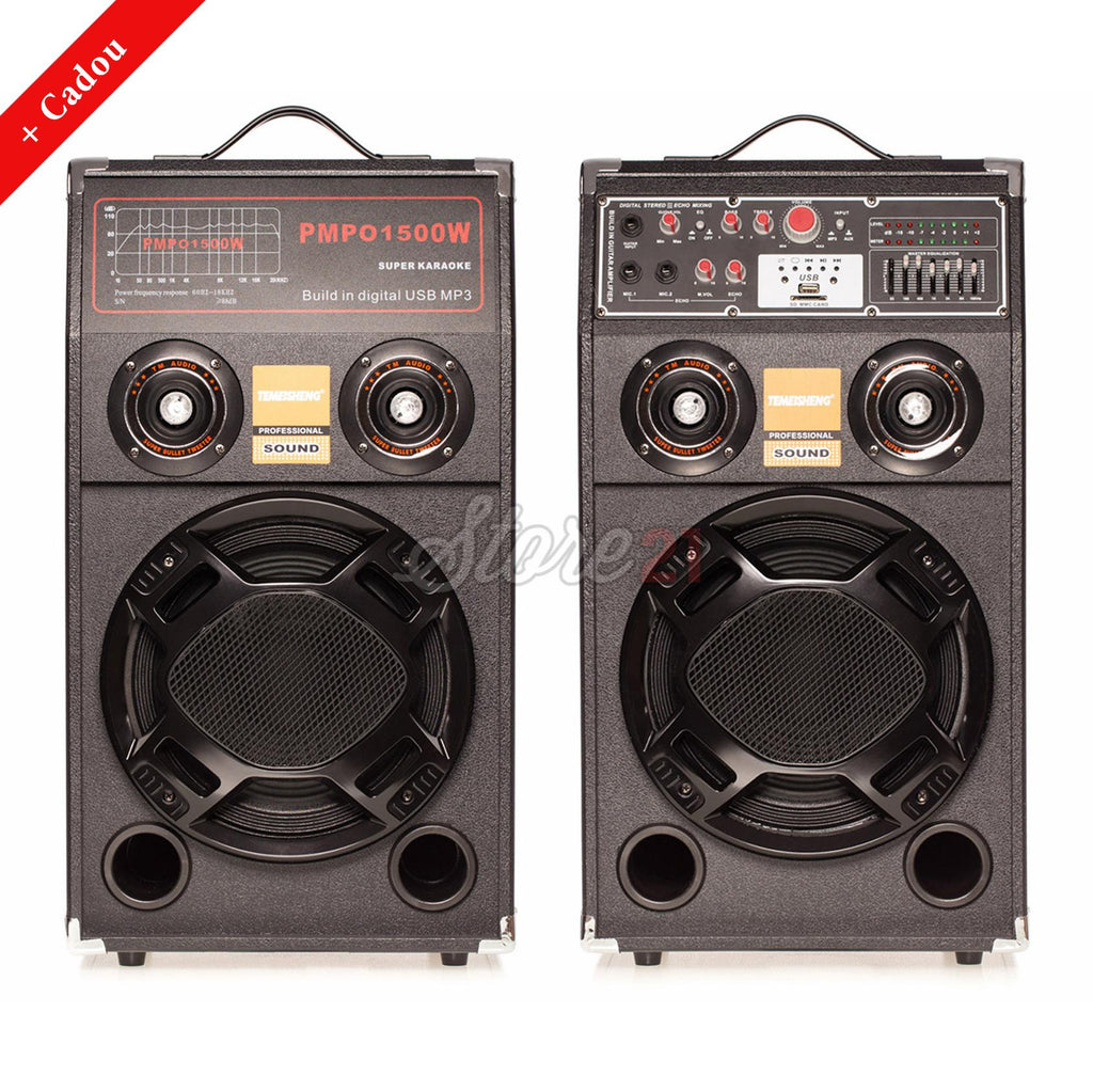 Set boxe ACTIV, cu AMPLIFICATOR, multifunctional (inclusiv KARAOKE