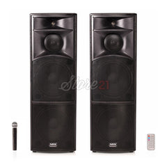 Set Boxe Profesionale Active NRS Vlliodor 2020, 900 W , Sunet Puternic , Bluetooth , Usb ,SD Card,Radio, 4 Subwoofere De 12 Inch
