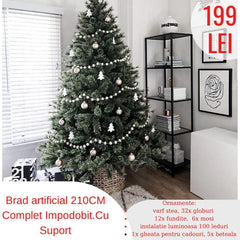 Brad artificial 210 cm,  80piese !!