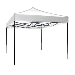 Cort Pavilion 3x3m Alb,albastru,verde si rosu Pliabil Cadru Metal pentru Curte, Gradina, Evenimente