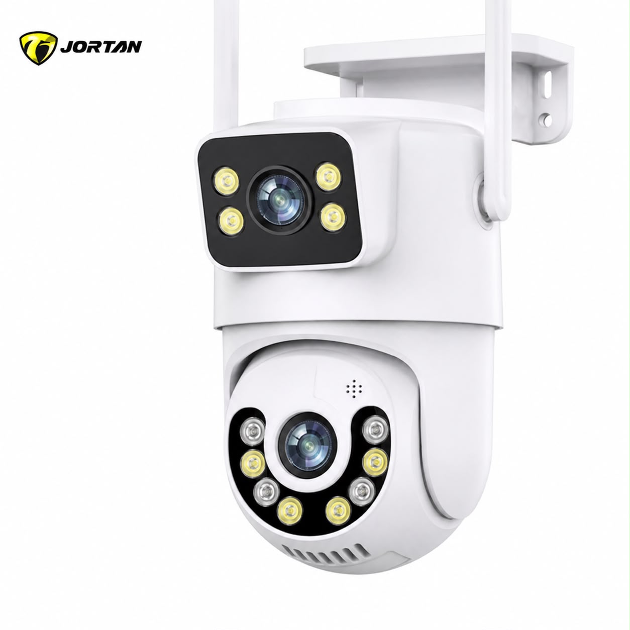Cameră de Supraveghere IP WiFi HNY 6MP 4K, Rotire 355°, Detectare Umană, Recunoaștere Facială, IP66, Card 32GB Inclus