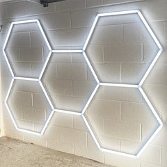 Lampa LED modulară tip fagure AT PERFORMANCE®, 120W, 6500K, 220V – design hexagonal modern