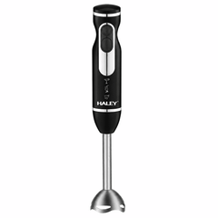 Blender Vertical De Mână Haley HY-1114, 1200W, 2 Viteze, Lame Din Oțel Inoxidabil, Funcție Anti-Stropire, Negru/Argintiu