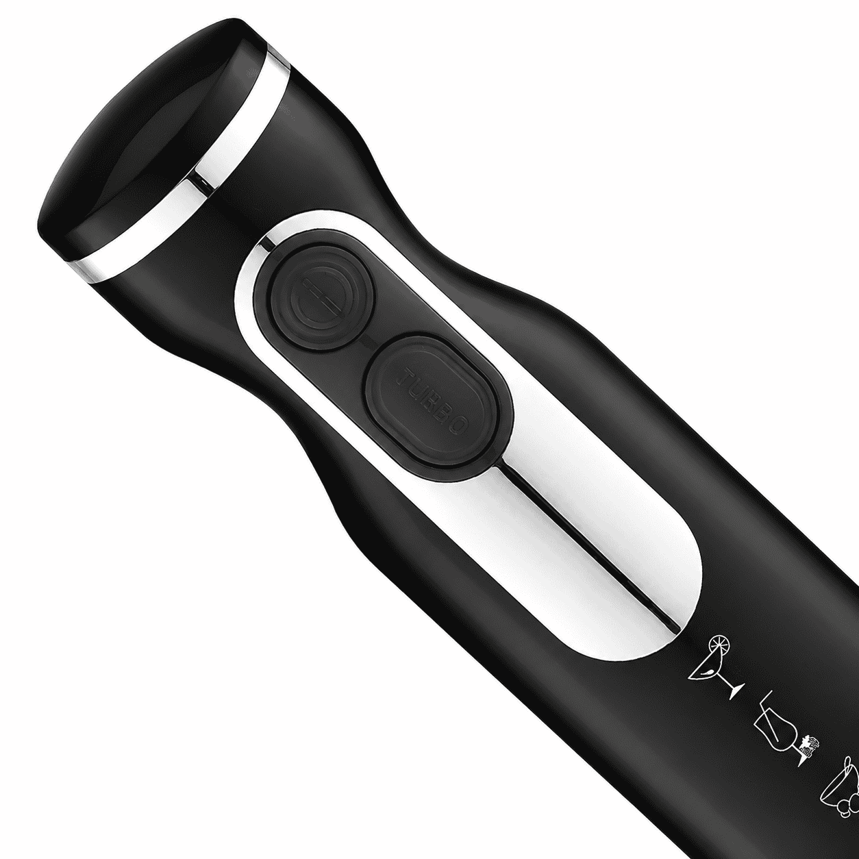 Blender Vertical De Mână Haley HY-1114, 1200W, 2 Viteze, Lame Din Oțel Inoxidabil, Funcție Anti-Stropire, Negru/Argintiu