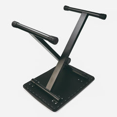 Scaun pentru Orga cu Inaltime Reglabila, Confort Sporit, Design Stabil, 52 / 55 / 57 cm, Pliabil, Usor de Depozitat, Protectie Podea, Negru