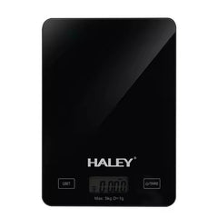 Cântar Electronic HALEY, 5000G, din Sticlă, pentru Bucătărie, Digitală de Înaltă Precizie, Negru