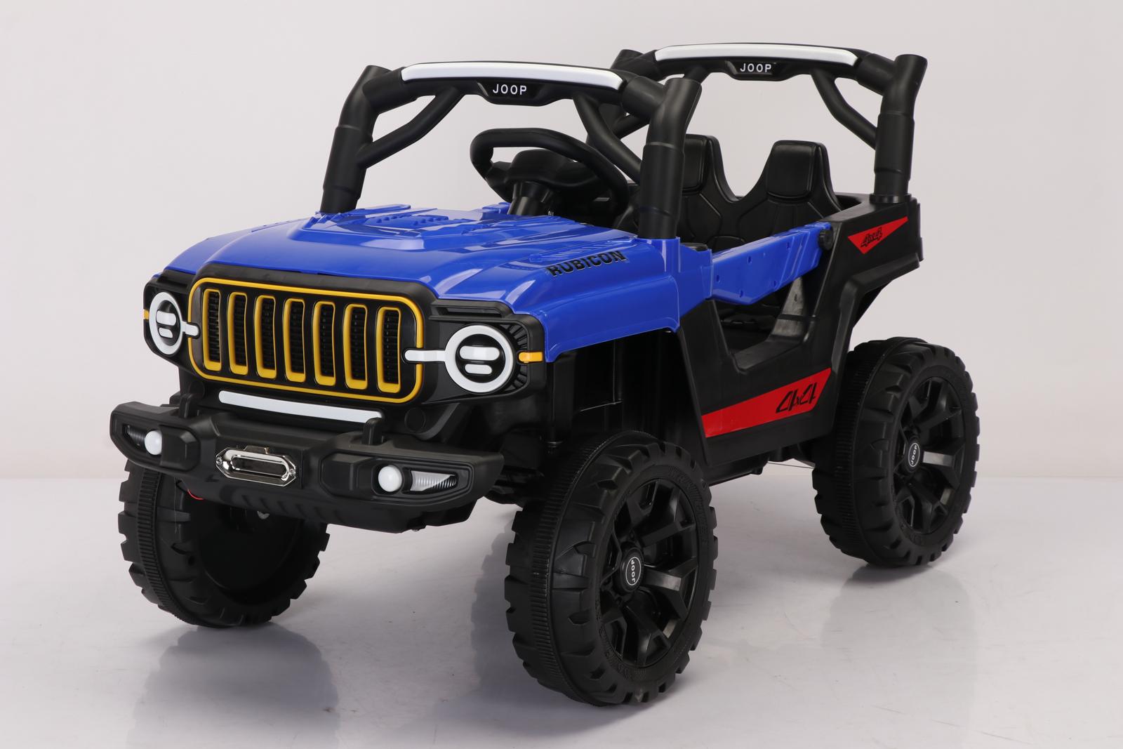 Masina electrica copii multiculori, 12V, control volan+acceleratie si telecomanda