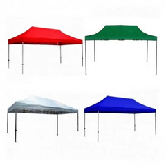Cort Pavilion 3x4.5m Albastru Pliabil Cadru Metal pentru Curte, Gradina, Evenimente