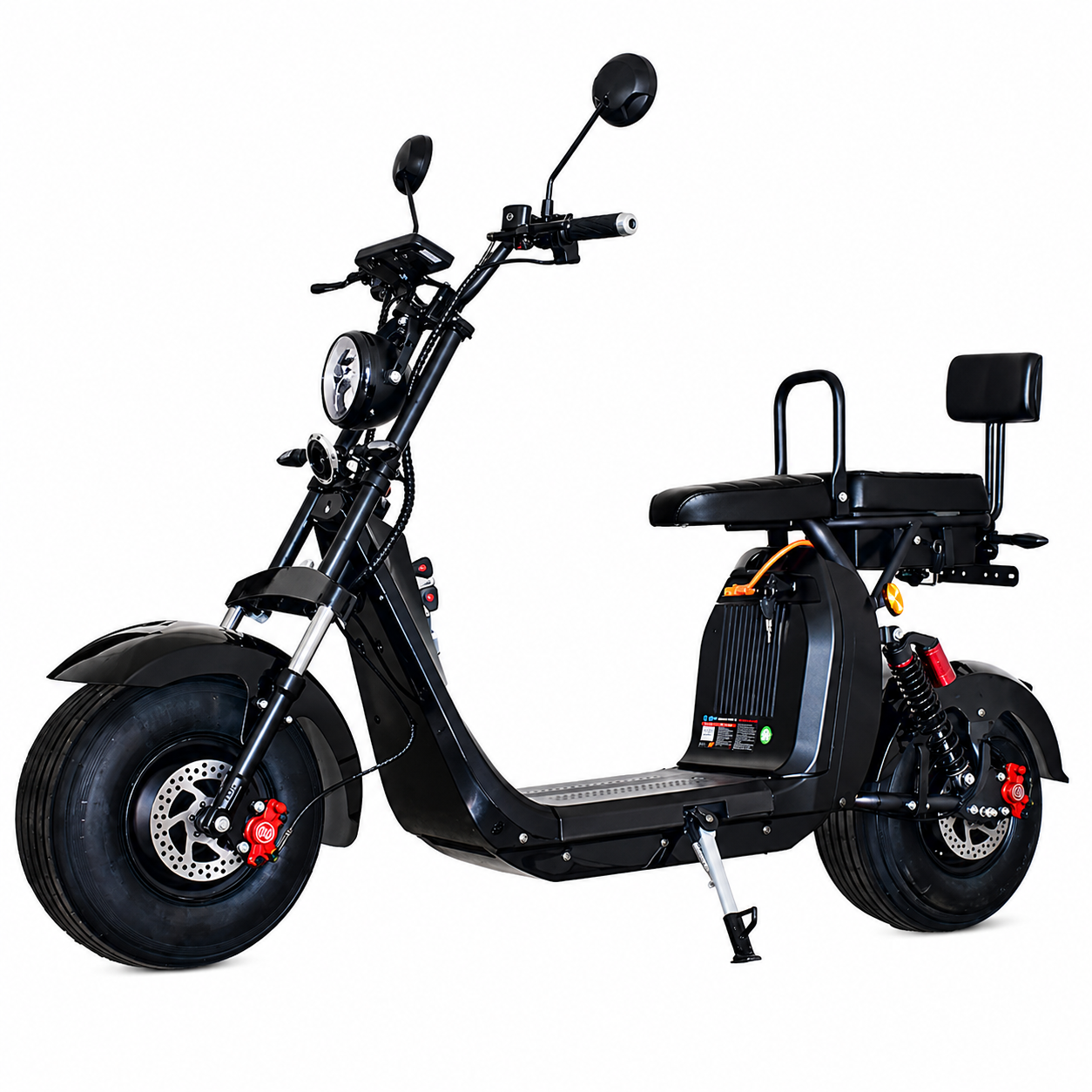 Scuter Electric 2 Persoane, Viteză Limitată 25 km/h – Fără Permis,  Motor 1500W, Baterie 20Ah, Suspensie Hidraulică, COC Inclus