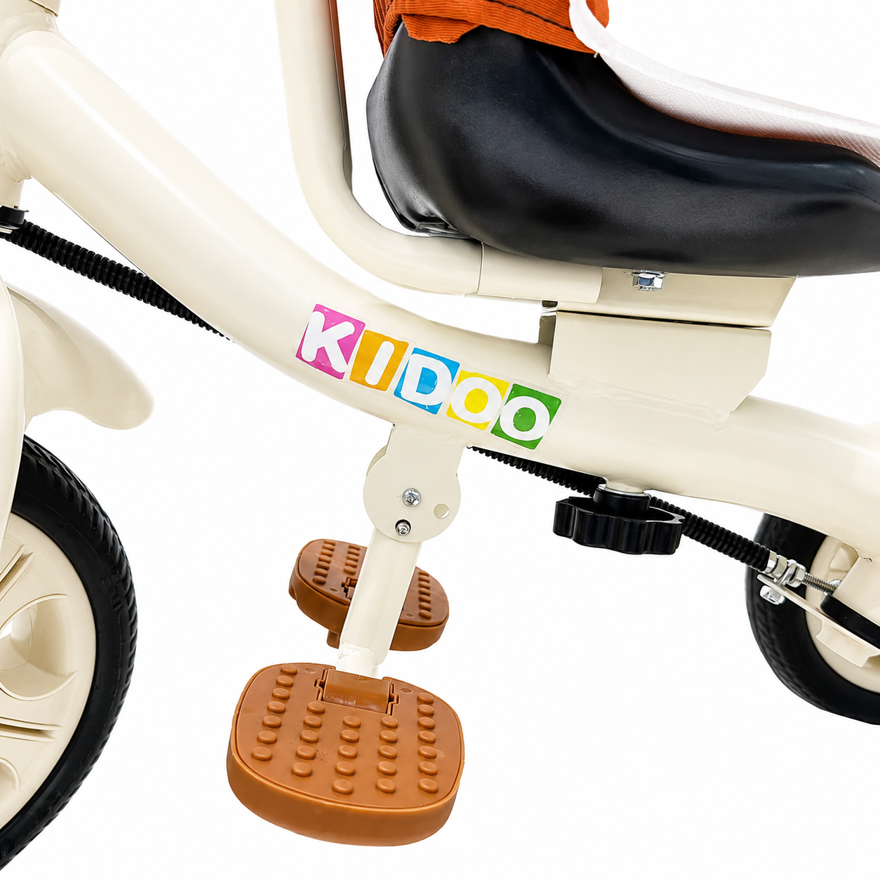 Tricicletă Evolutivă Kiddo KD-X06, Scaun Rotativ 360°, Poziție de Somn, Centură 5 Puncte, Copertină UV, Roți din Cauciuc, 9 Luni – 6 Ani