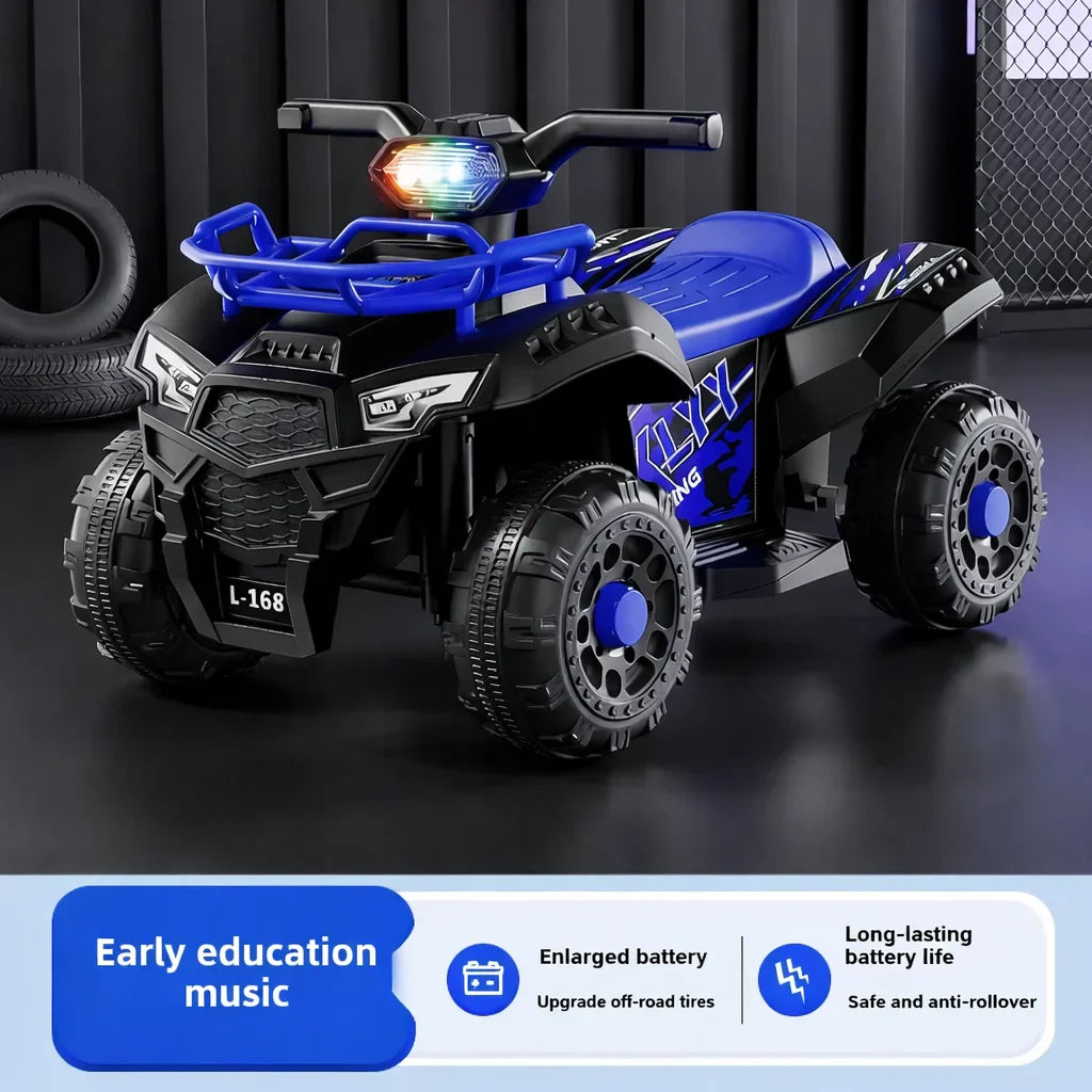 ATV Electric Copii cu telecomanda, 6V, 3–5 km/h, 1–5 ani – Distracție Off-Road, Sigur și Ușor de Utilizat