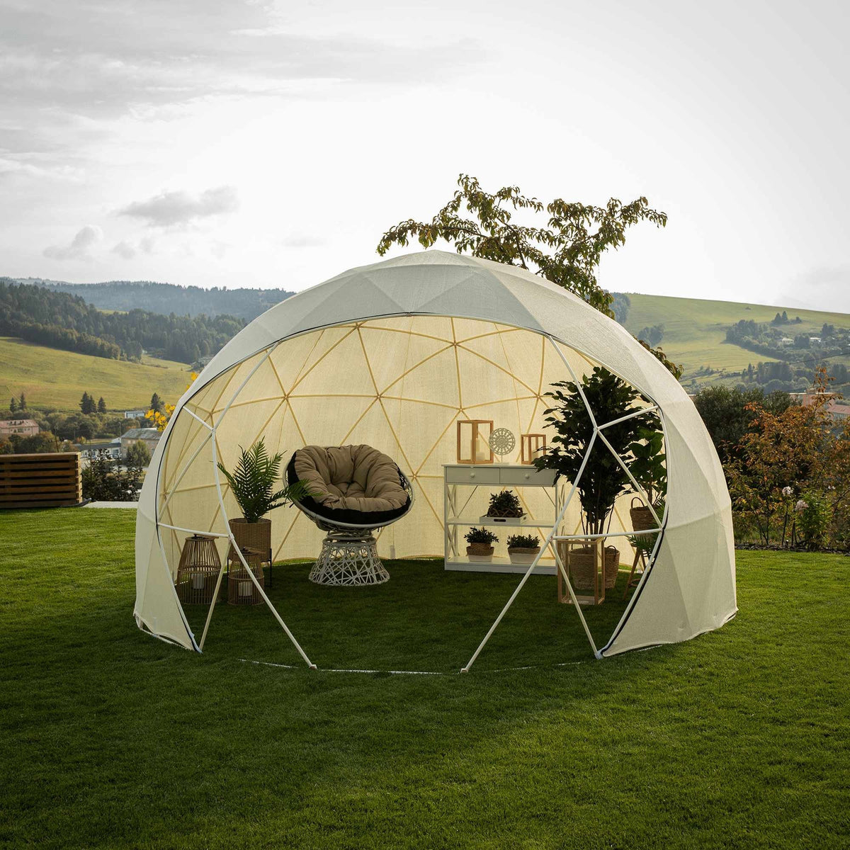 Cort 3.6 x 3.6 x 2.2 m Curte, Gradina, Evenimente, pliabil , Iglu .