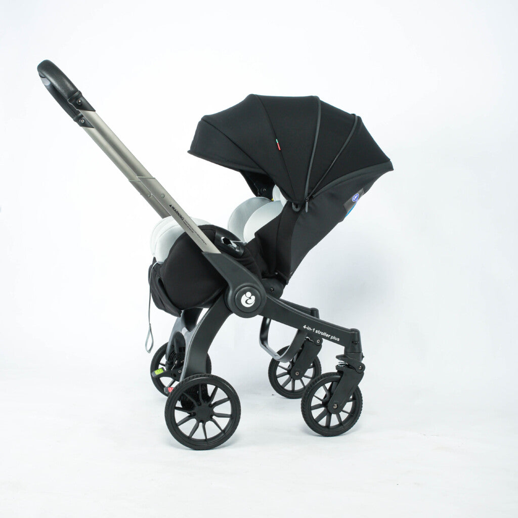 Cărucior travel 4 în 1 pentru Bebeluși Stroller Plus 2053 – Sistem Multifuncțional, 0-3 Ani