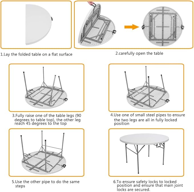 Set Evenimente AT PERFORMANCE® – Cort Pavilion 3x3m + Masă Pliantă rotunda 155x74 cm, Ideal pentru Nunți, Botezuri, Grătare și Târguri
