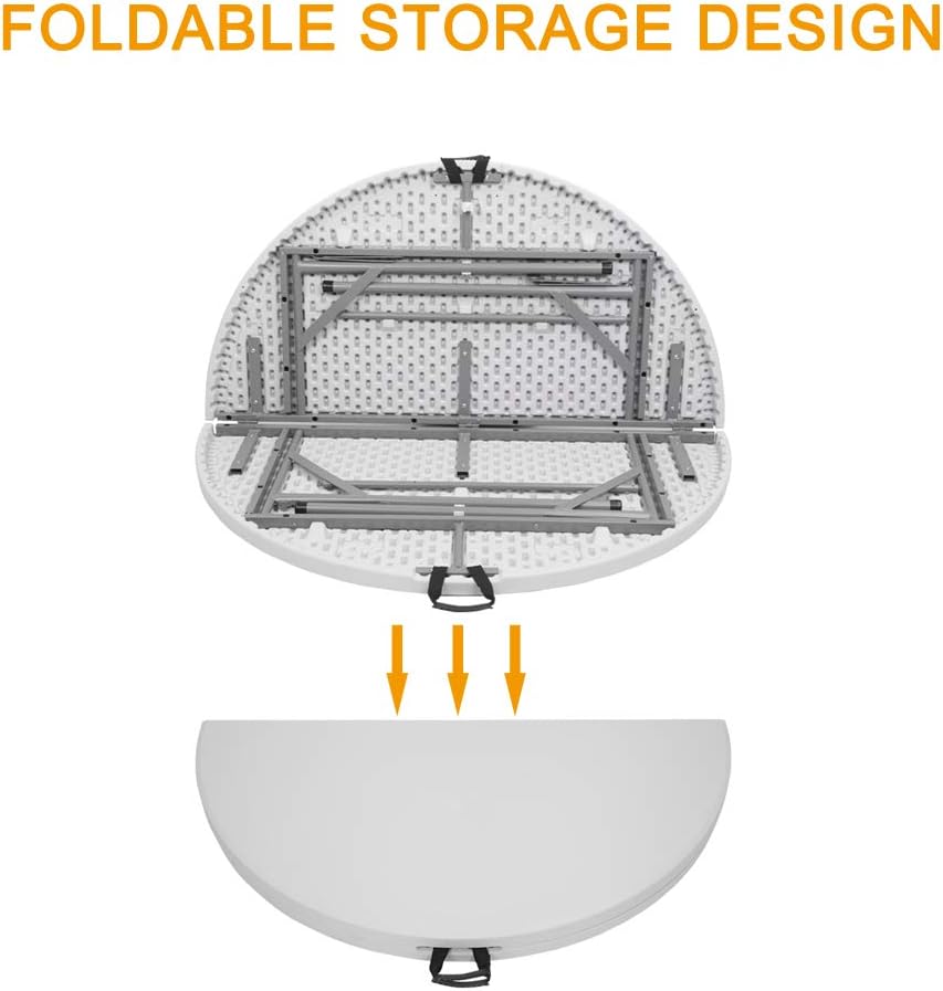 Set Evenimente AT PERFORMANCE® – Cort Pavilion 3x3m + Masă Pliantă rotunda 155x74 cm, Ideal pentru Nunți, Botezuri, Grătare și Târguri