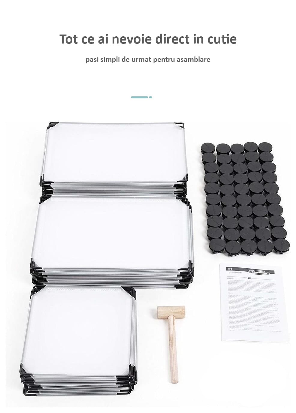 Dulap modular pentru copii, Alb/Albastru, AT PERFORMANCE®, 6 rafturi, durabil, 110cm x 74cm x 37cm