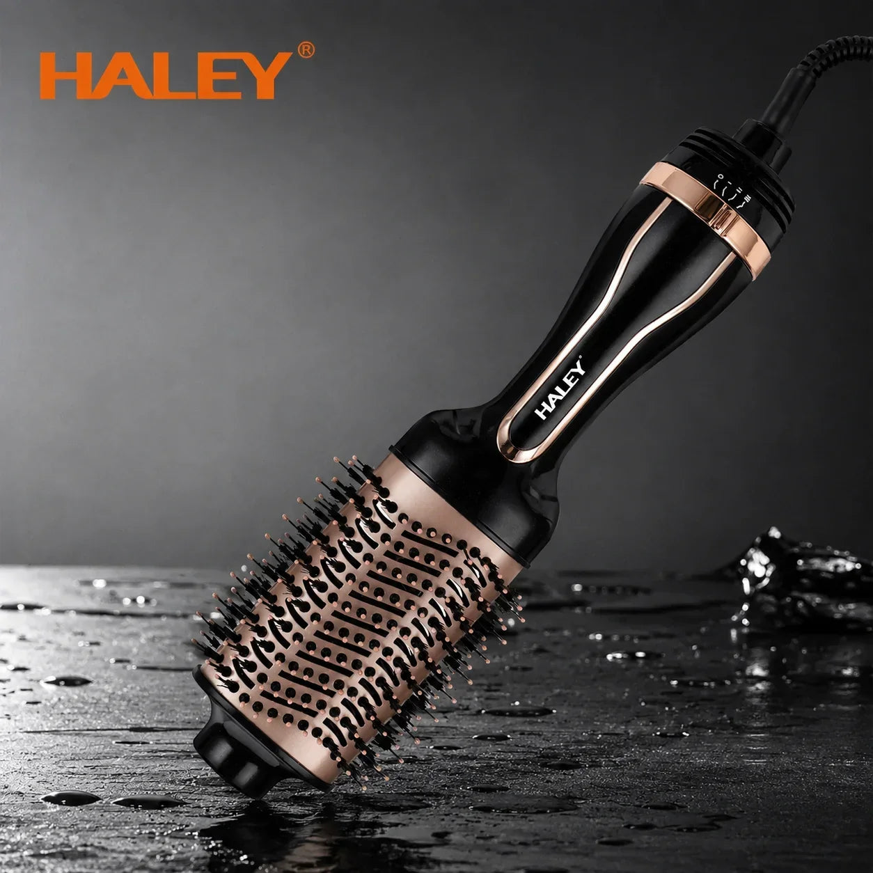 Perie Cu Aer Cald Haley HY-4028, 1200W, 3 Trepte De Temperatură, 2 Viteze, Protecție La Supraîncălzire