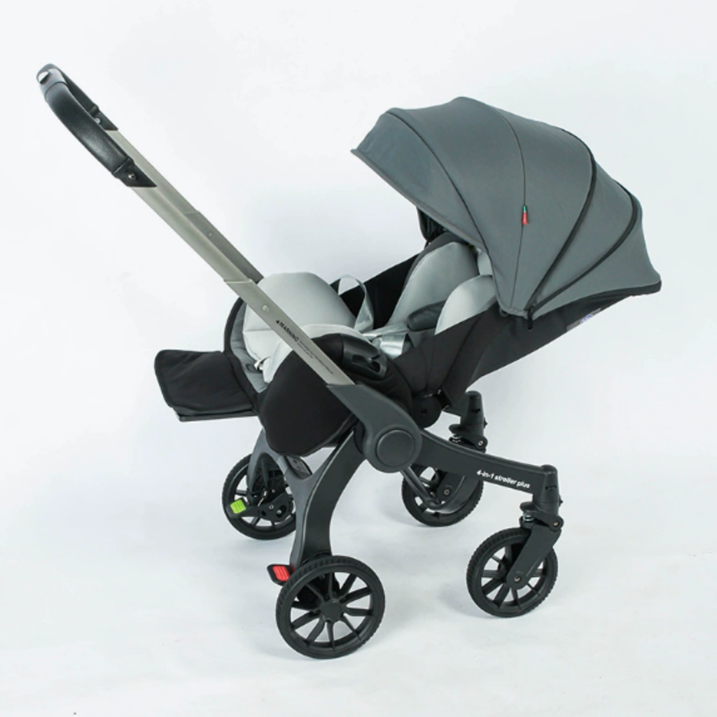 Cărucior travel 4 în 1 pentru Bebeluși Stroller Plus 2053 – Sistem Multifuncțional, 0-3 Ani